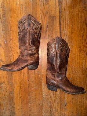 Brown Western Cowboy Boots